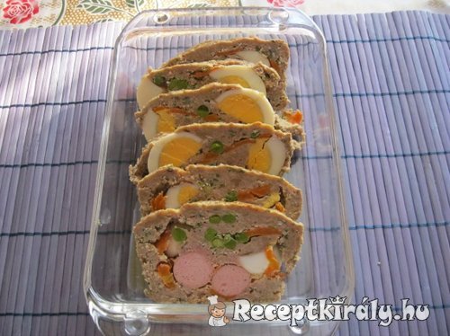 Töltött fasírt zöldségesen