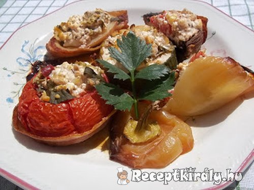 Túróval töltött baconba tekert cukkini