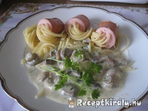 Virsliben főtt spagetti
