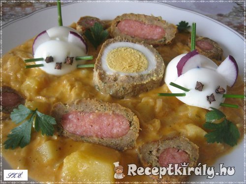 deskáposzta főzelék krumplival tojásegerekkel 2