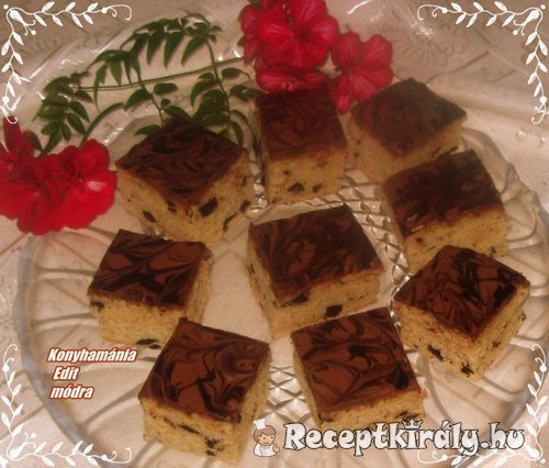 Banános csokis kocka