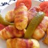 Burgonyás tészta baconszalonnában sütve
