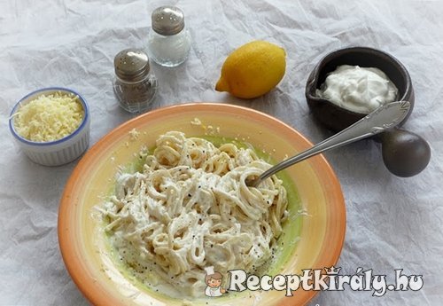 Citromos mascarponés spagetti