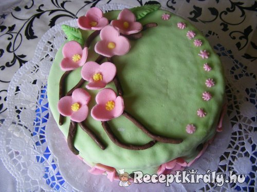 Cseresznyevirágos torta