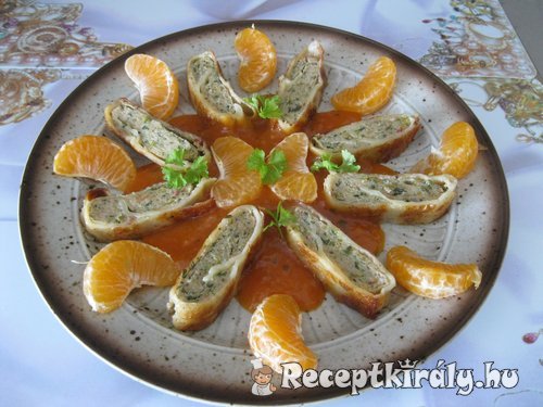 Darált húsos táskák mandarinnal 1
