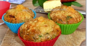 Medvehagymás kolbászos muffin
