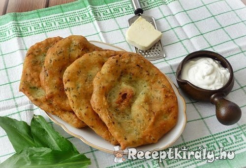 Medvehagymás lángos