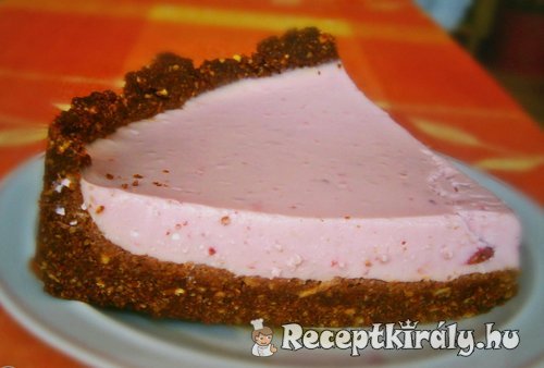 Málnás keksz torta