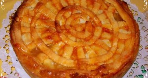 Mézes fahéjas almatorta