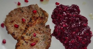 Natúrszelet gránátalma chutney-val