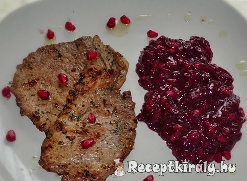 Naturszelet gránátalma chutney-val