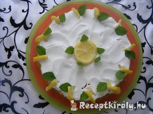 Sütés nélküli citrom torta