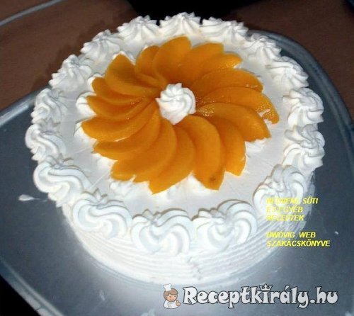 Tejszínes csokis vanílía krémes torta