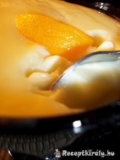 Vanília puding sárgabarack befőttel