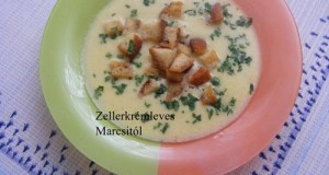 Zellerkrém leves