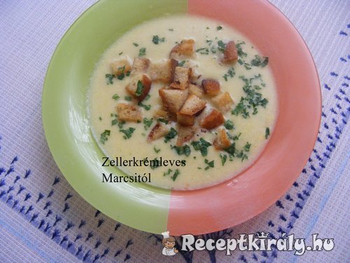 Zellerkrém leves