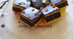 Almás diós kocka
