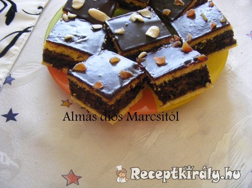 Almás diós kocka