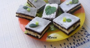 Csokis túrós szelet