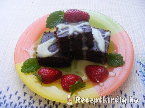 Fehércsokis Brownie