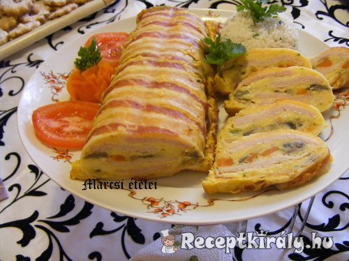 Gombás rakott szelet
