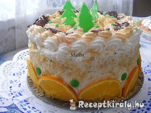 Karácsonyi narancs torta