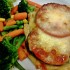 Padlizsános paradicsomos csirkemell mozzarellával sütve