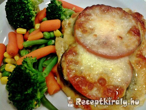Padlizsános paradicsomos csirkemell mozzarellával sütve 1