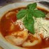 Peperonata levesesen gombás tortellinivel