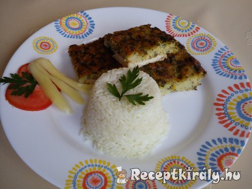 Petrezselymes csirkelepény párolt rizzsel 2