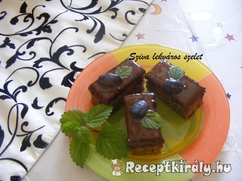 Szilvalekváros szelet