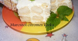 Sütés nélküli citromos kocka