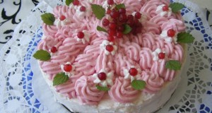 Sütés nélküli ribizli torta