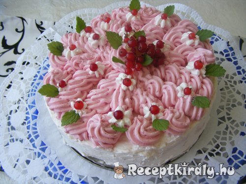 Sütés nélküli ribizli torta