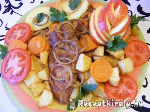 Zöldséges sült tarja