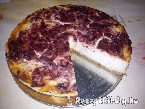 Klasszikus sajttorta meggylekvárral 1