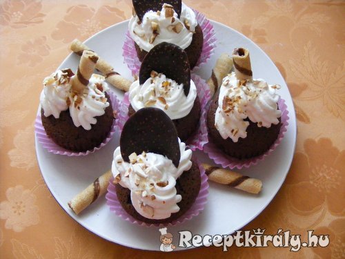 Csokis mogyorós muffin