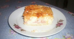 Spagettis rakott túrós csusza