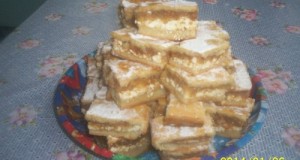 Túrós almás pite