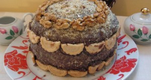 Csokoládés diós torta