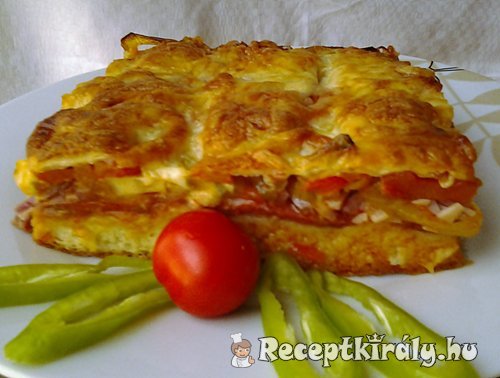 Magyaros pizza pompos tésztából