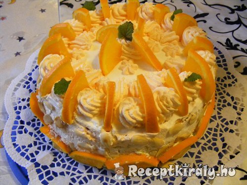Narancsos oroszkrémtorta