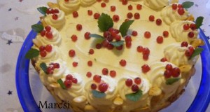 Sütés nélküli rizses ribizlis torta