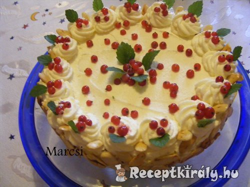 Sütés nélküli rizses ribizlis torta