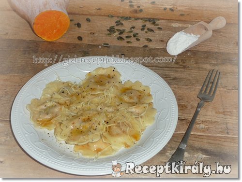 Sütőtökös sajtos ravioli