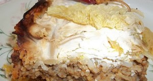 Tejfölös rakott kelkáposzta a sütőből