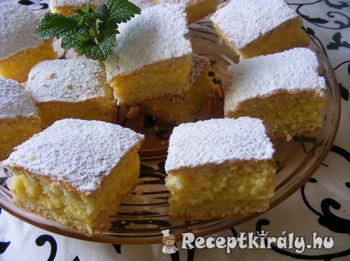 Citromos túrós kocka