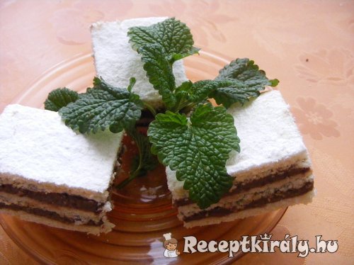 Háromlapos csokikrémes kocka