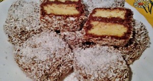 Kókuszkocka csoki krémmel töltve