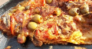 Sprotnis mozzarellás pizza